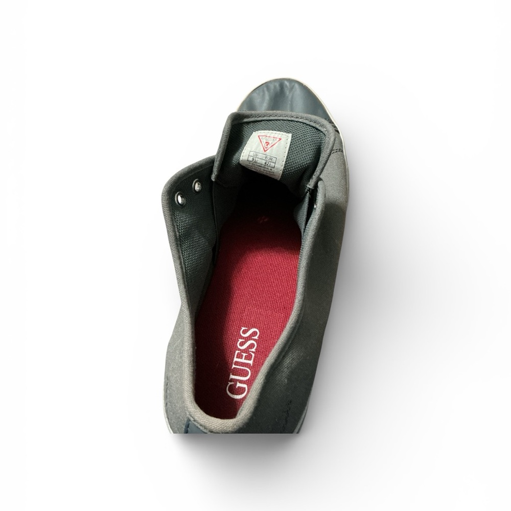 GUESS Women's Charcoal and Red Sneakers - Picture 2 of 4